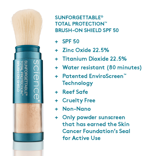 Colorescience Sunforgettable Brush-on Sunscreen Mineral Powder MEDIUM 0.21oz - Image 3