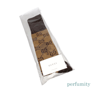 Gucci GG Pattern Cotton Blend Socks Long G Size S Beige/Dark Brown NEW AUTHENTIC