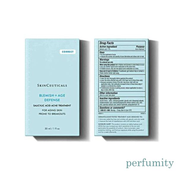 SkinCeuticals BLEMISH + AGE DEFENSE Acne Treatment 1 oz / 30 ml NEW AUTHENTIC - Image 4