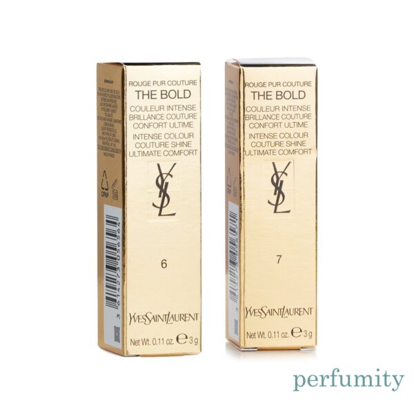 YSL Rouge Pur Couture The Bold Lipstick #6 REIGNITED AMBER & #7 UNINHIBITED FLAME - Image 6