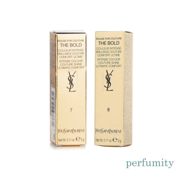 YSL Rouge Pur Couture Bold Lipstick#7 UNINHIBITED FLAME & #8 FEARLESS CARNELIAN - Image 6