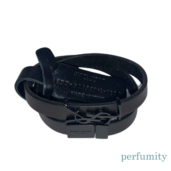 YVES YSL Saint Laurent OPYUM Bracelet in Smooth Leather and Metal NEW IN BOX - Image 3