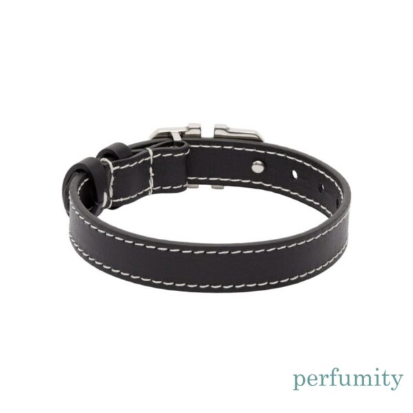 Salvatore Ferragamo Men Black Leather Bracelet New with Tags - Image 5
