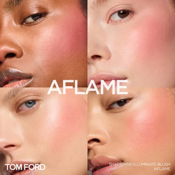 TOM FORD Shade & Illuminate Blush Duo 06 AFLAME 0.22 oz / 6.5 g NEW AUTHENTIC - Image 6