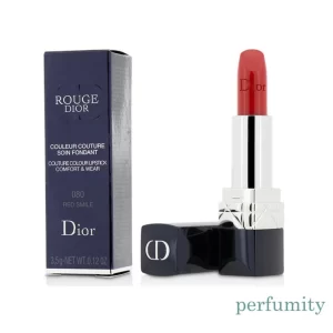 Dior Rouge Dior Refillable Lipstick 080 Red Smile Satin 0.12 oz / 3.5 g NEW