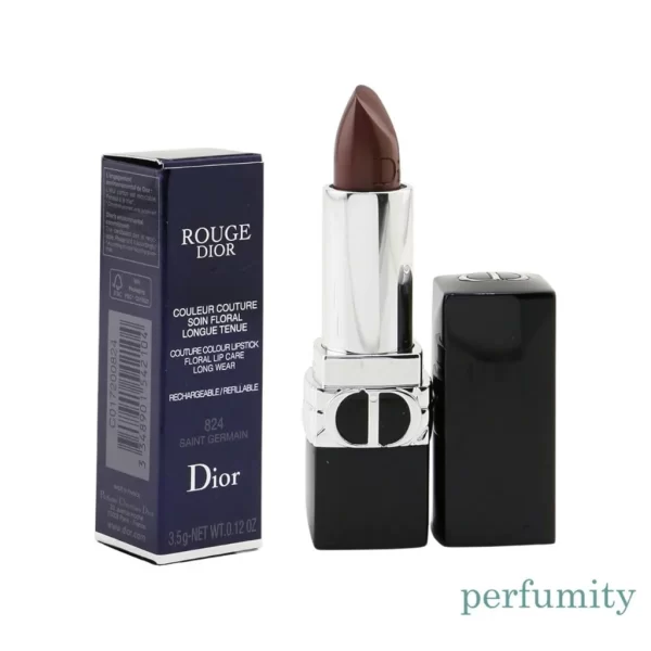 Dior Rouge Dior Refillable Lipstick 824 Saint Germain Satin 0.12 oz / 3.5 g NEW