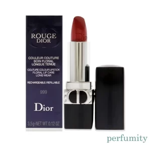 Dior Rouge Dior Refillable Lipstick 999 Metallic 0.12 oz / 3.5 g NEW