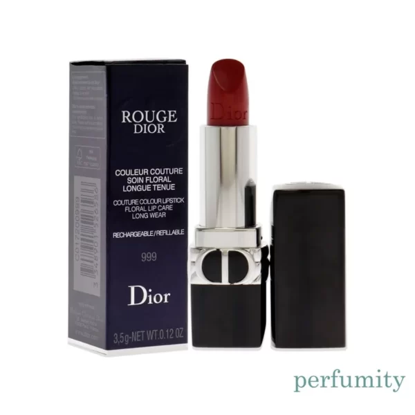Dior Rouge Dior Refillable Lipstick 999 Satin 0.12 oz / 3.5 g NEW