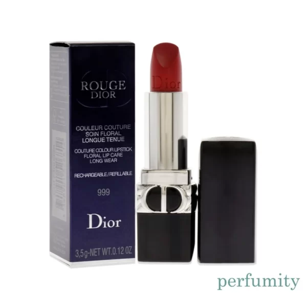 Dior Rouge Dior Refillable Lipstick 999 Matte 0.12 oz / 3.5 g NEW