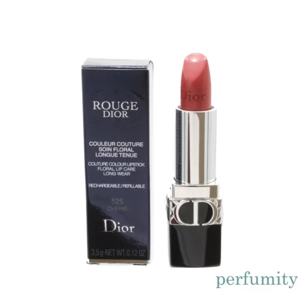 Dior Rouge Dior Refillable Lipstick 525 Cherie Metallic 0.12 oz / 3.5 g NEW