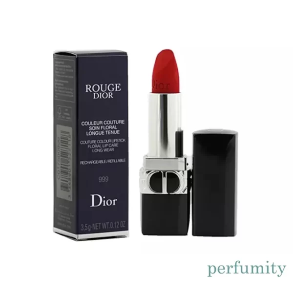 Dior Rouge Dior Refillable Lipstick 999 Velvet 0.12 oz / 3.5 g NEW