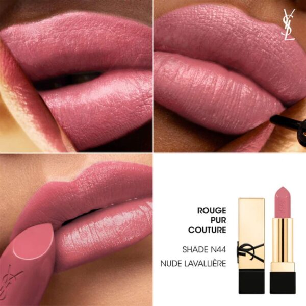 Yves Saint Laurent Rouge Pur Couture Satin Colour Lipstick N44 Nude Lavalliere - Image 3